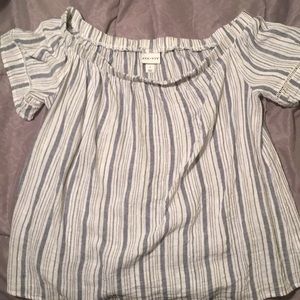 Off the Shoulder Linen Top